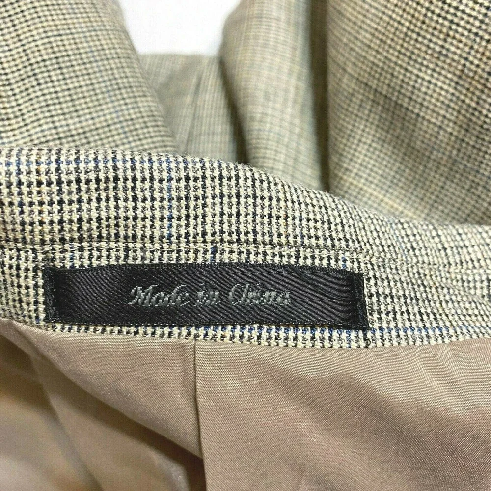 Lauren Ralph Lauren Blazer Mens Size 46 2 Button Wool Sport Dress Coat Nailshead